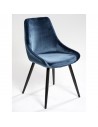 Cadeira veludo azul