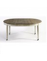 Grey Aged Wood Extendable Table