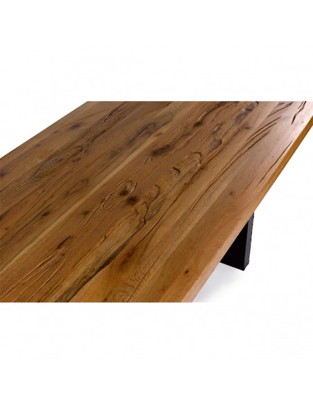 Mesa madera de roble y metal