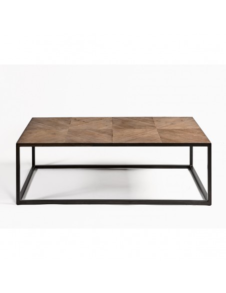 Mesa de madera y metal Foto: EM-713-2-mesa-madera-antigua-y-metal (2)