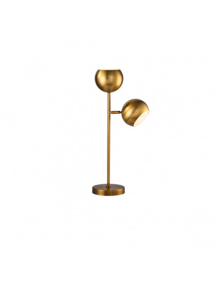 Lámpara de mesa de acero dorado envejecido Foto: SUSA
