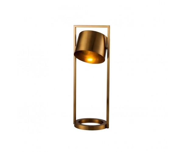 Lámpara de mesa metal dorado envejecido Foto: SERRA-1
