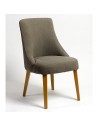 Canvas and Oakwood Grey Chair