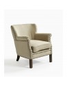 Linen Armchair with Tacks