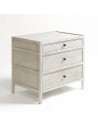 Chest of drawers white patinated oak