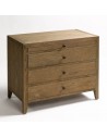 Chest of drawers natural gray patinated oak
