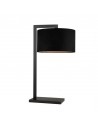 Black lampshade table lamp