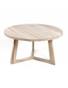 Round outdoor dining table