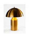 Semi-sphere table lamp, antique gold-plated gold