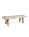 Mesa de comedor rectangular de madera de teca para exterior 300