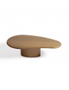 Table basse irrégulière en bois naturel 120